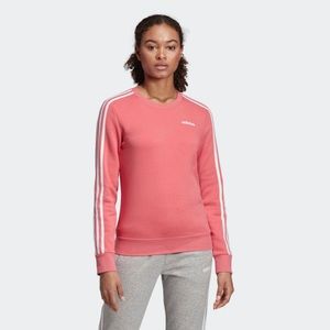 Women's adidas 3 Stripe Fleece Crewneck Sweatshirt